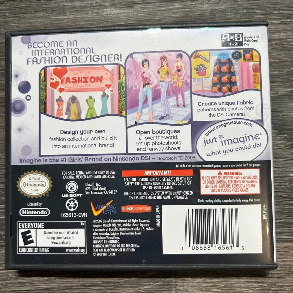 Imagine Fashion Designer World Tour Nintendo DS Game Complete 2009 Y2K - Picture 5 of 8